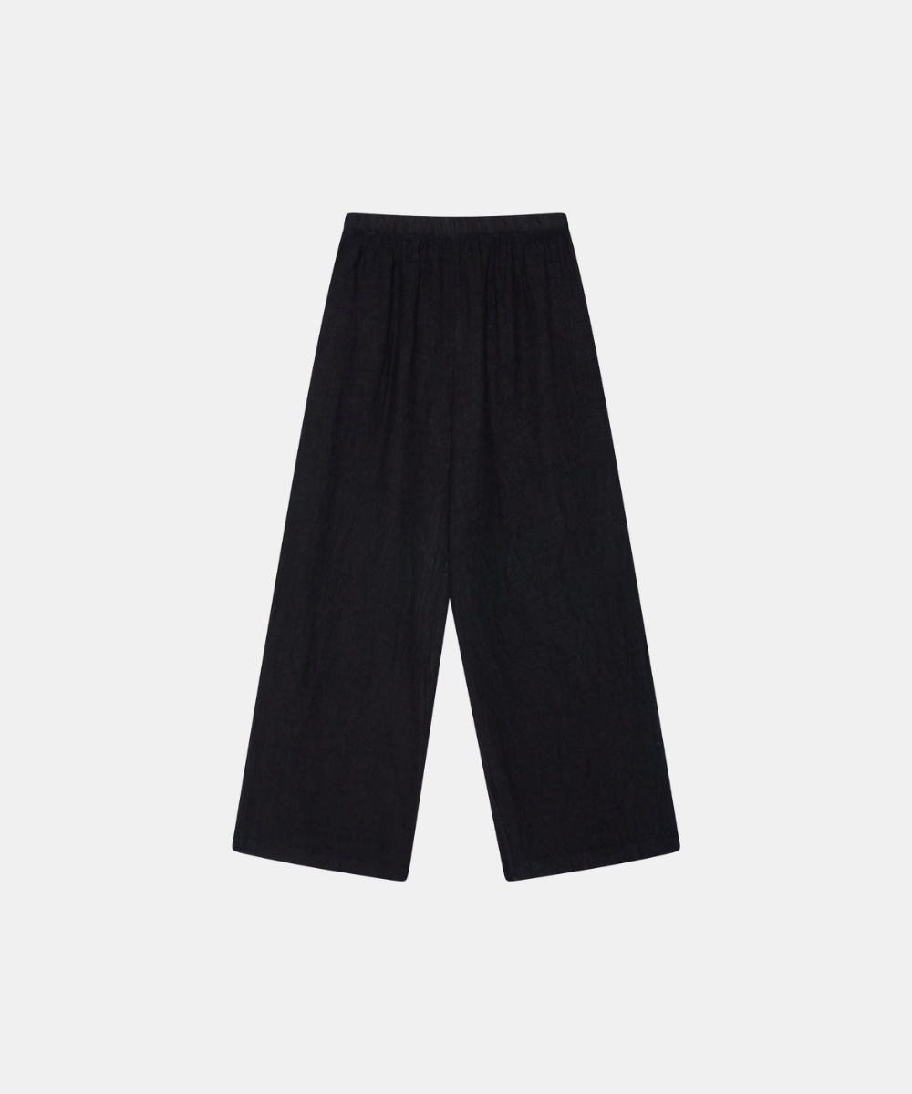 Linen Trousers - Black