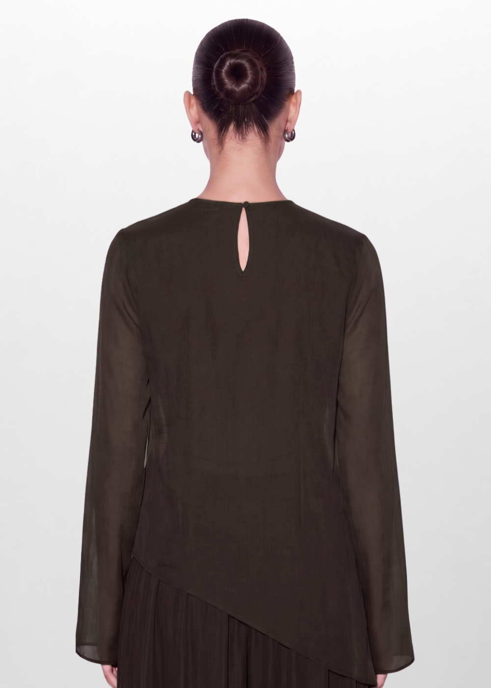 Asymmetric Silk Blouse