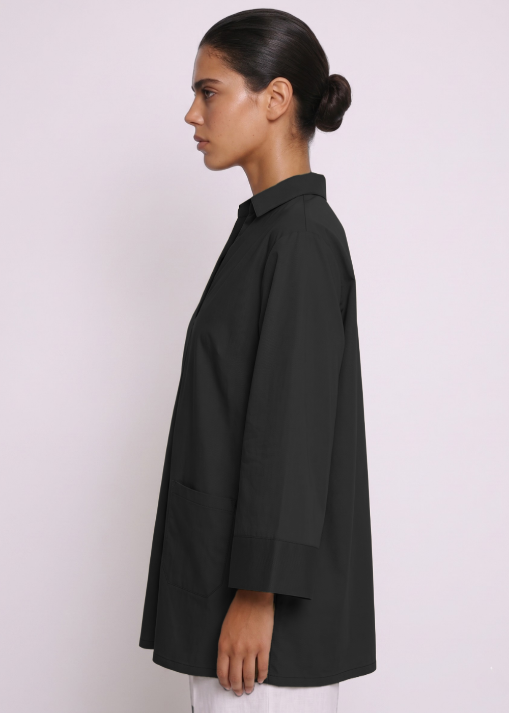 Collared Blouse Black Side
