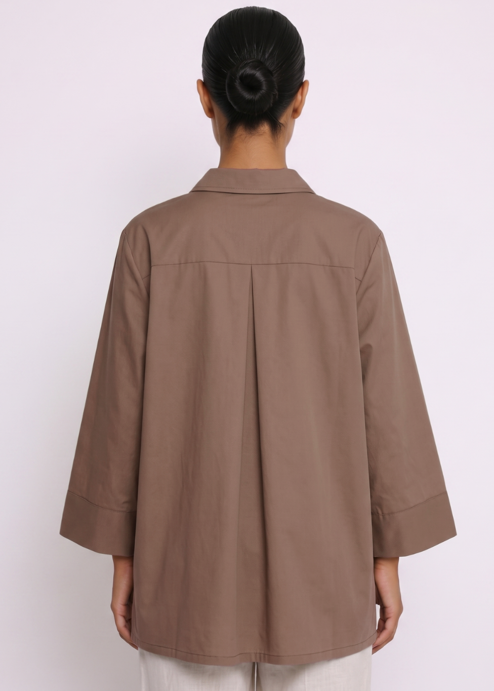 Collared Blouse Chocolate Back