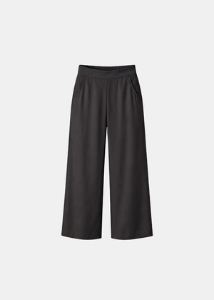 Cotton Linen Trouser - Black