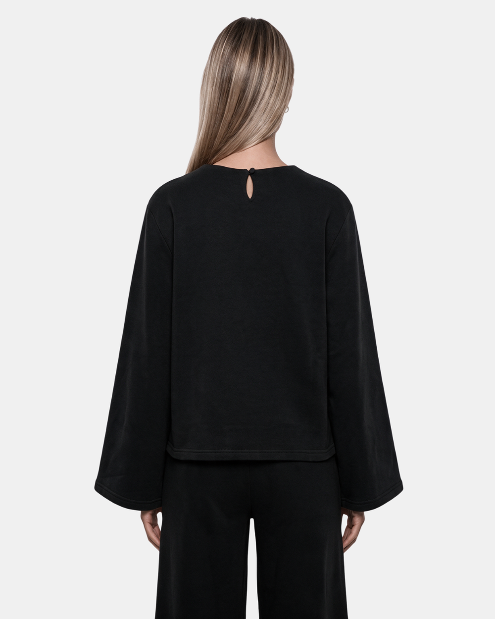 FLARED BLOUSE Black