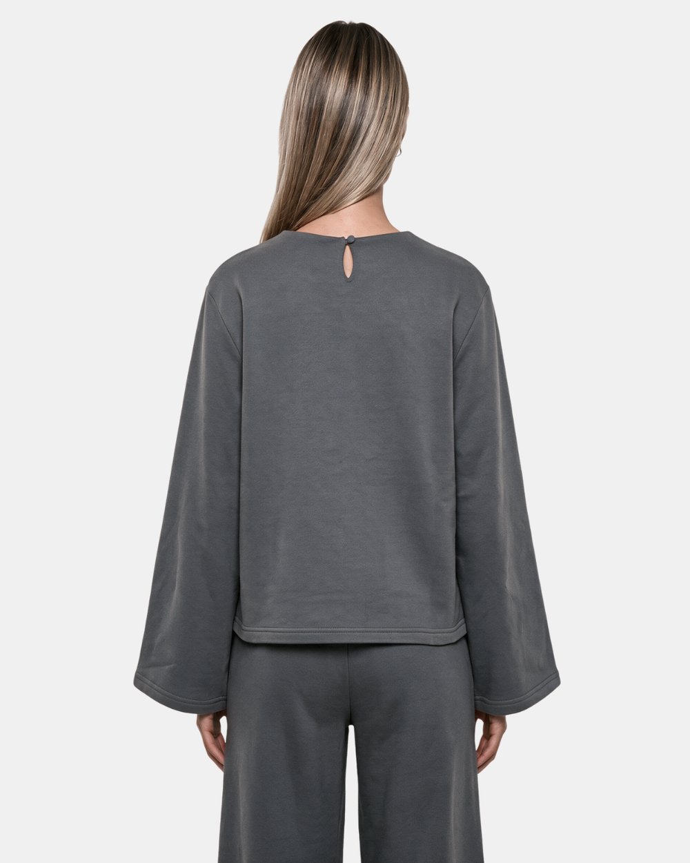 FLARED BLOUSE Grey