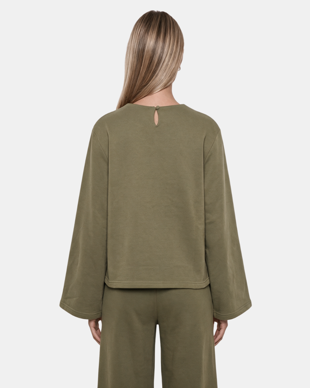 FLARED BLOUSE Olive