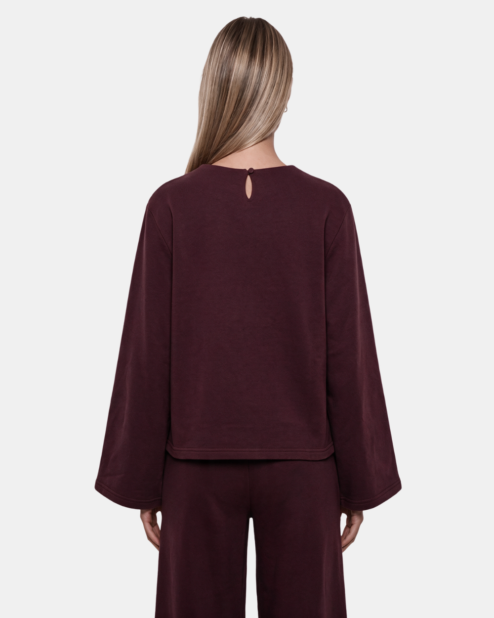 FLARED BLOUSE Wine