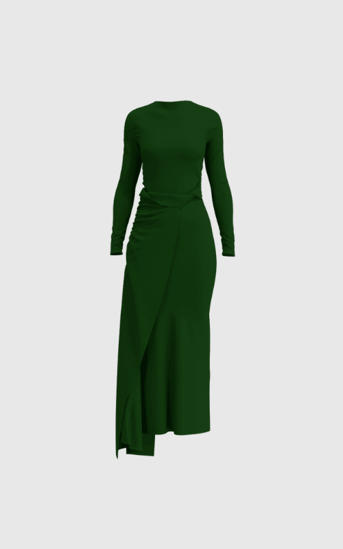 Ladies Wrap Maxi Dress
