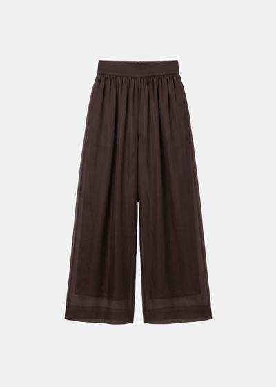 Silk Wide Leg Trouser