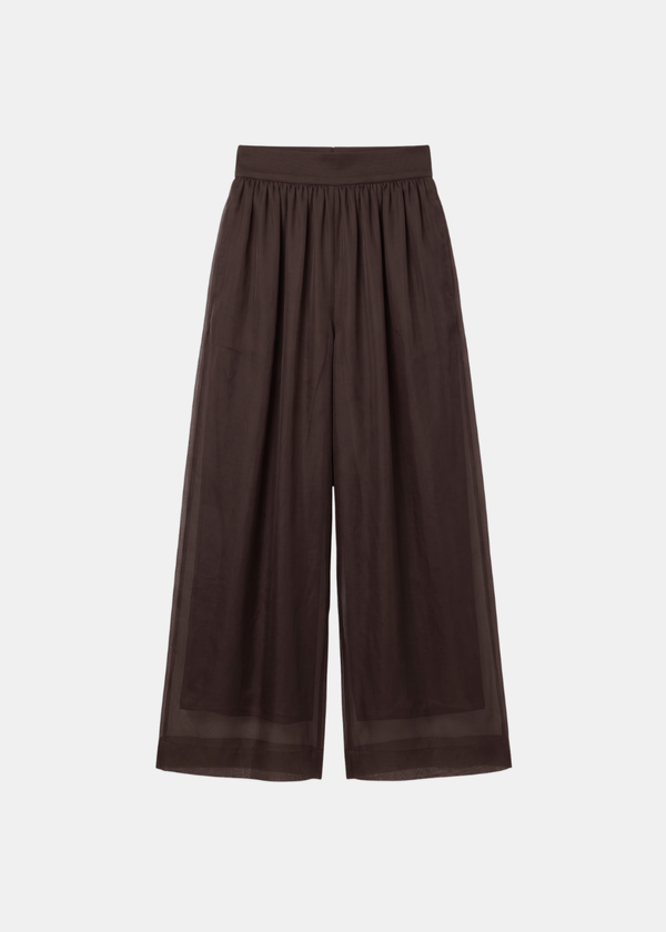 Silk Wide Leg Trouser