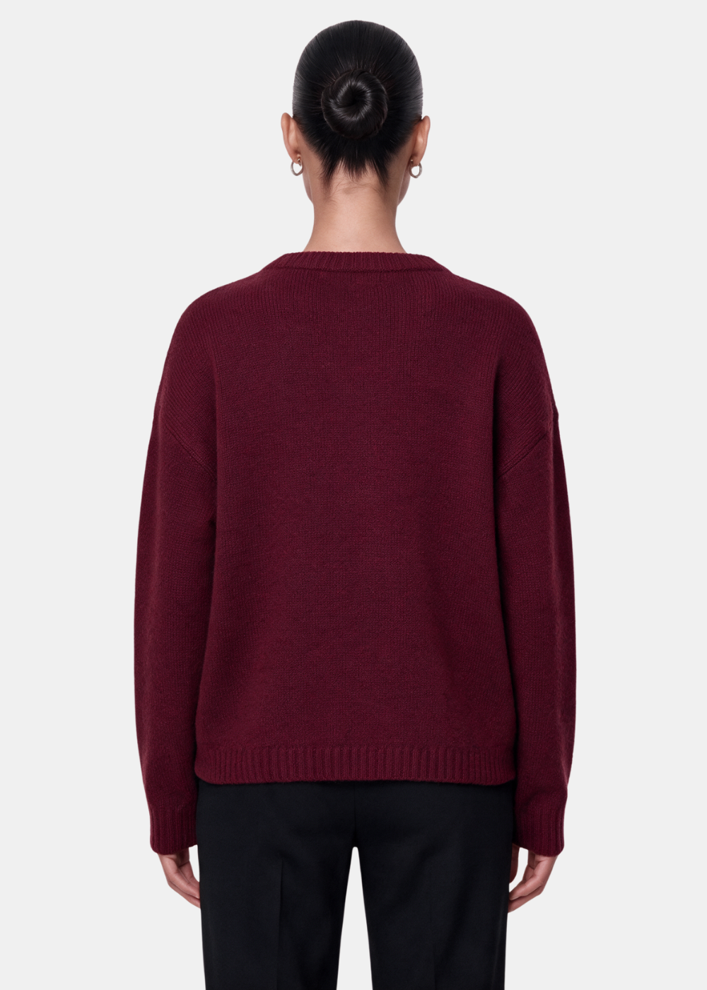 Toggle Knit Cardigan Wine