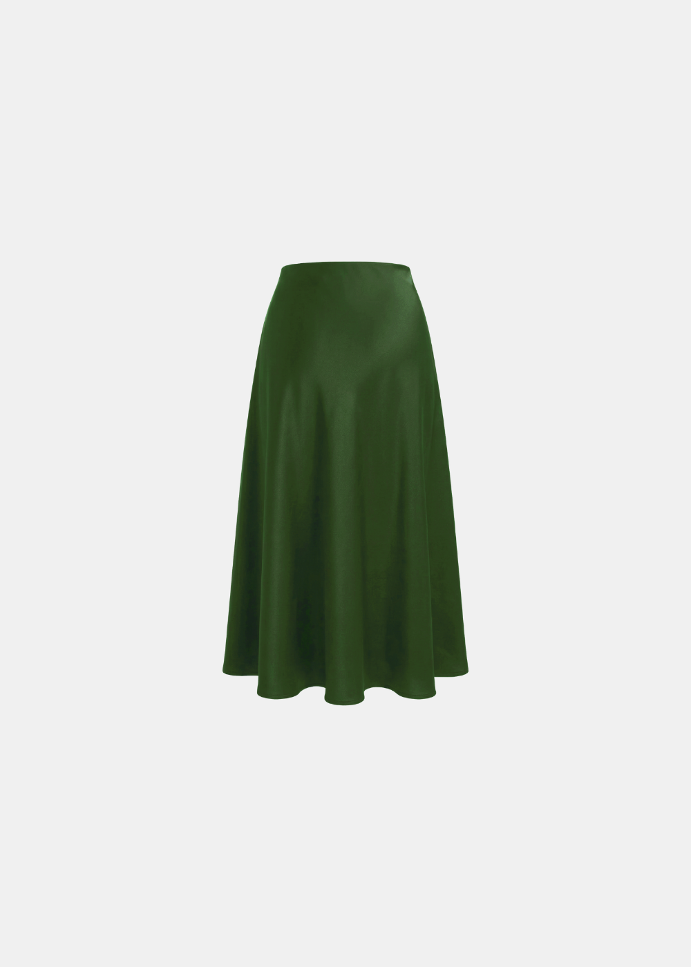 Flared Maxi Satin Skirt