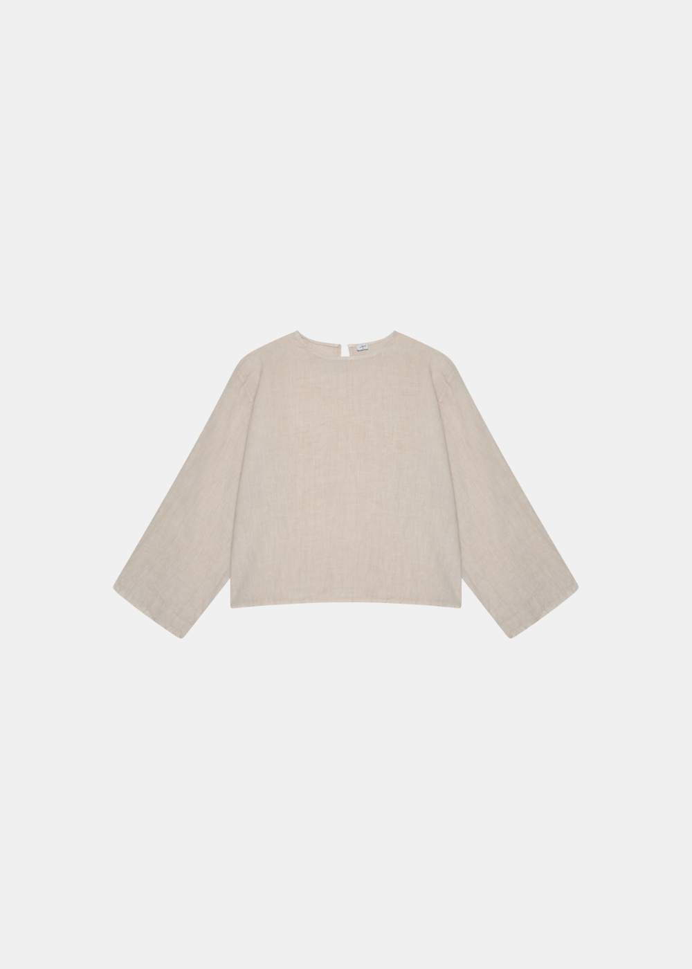 Slit Sleeve Blouse - Beige