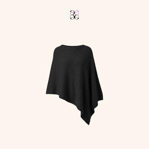 emlavish Asymmetrical Knitted Cape Poncho