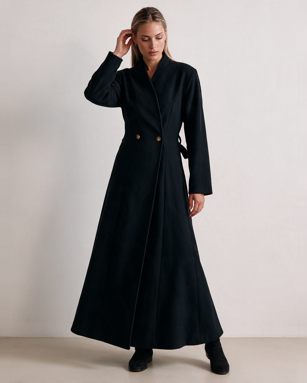 Belted Trench Coat Black