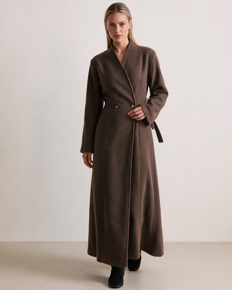 Belted Trench Coat Chocolate