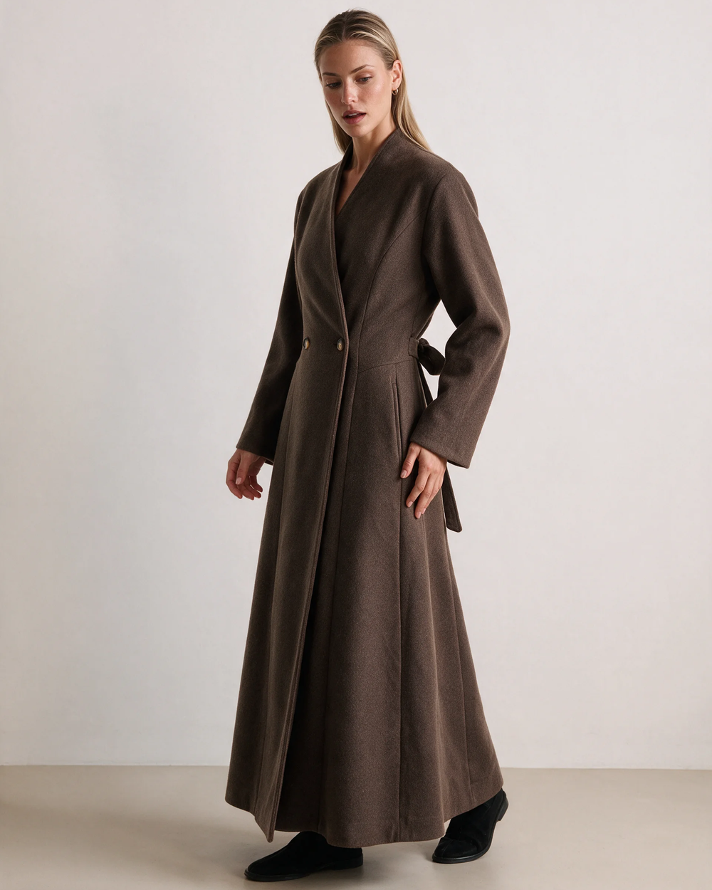 Belted Trench Coat Chocolate