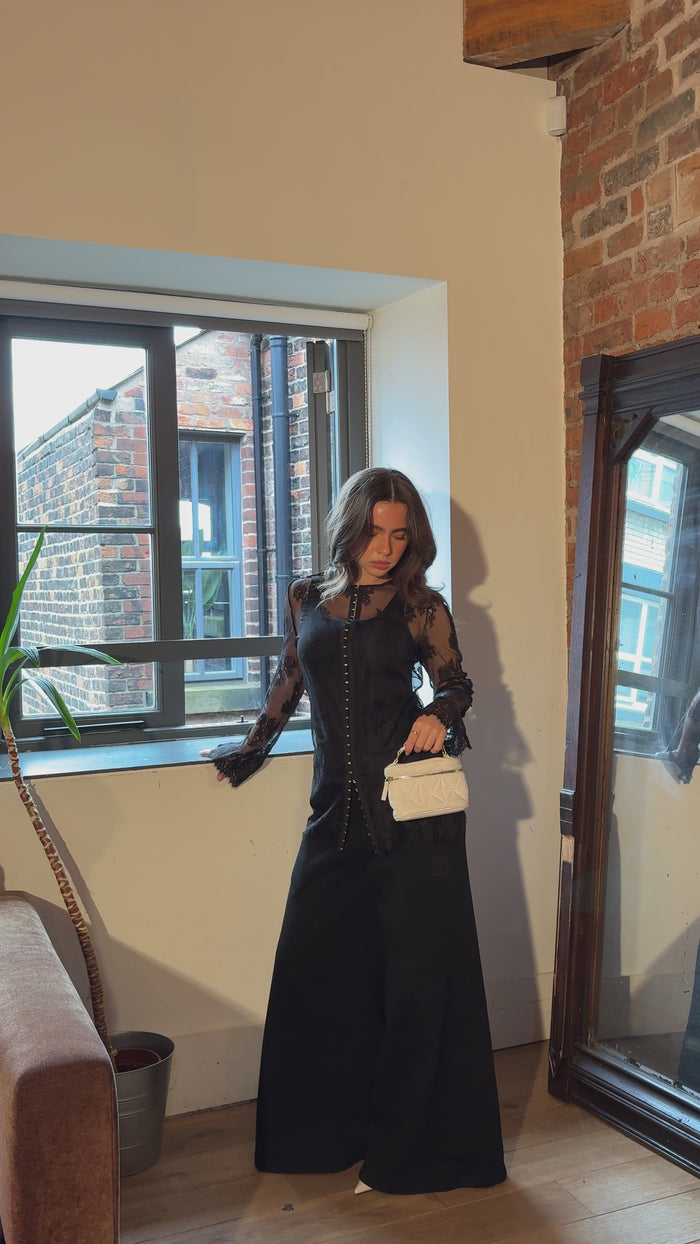 THE LACE BLOUSE worn — editorial