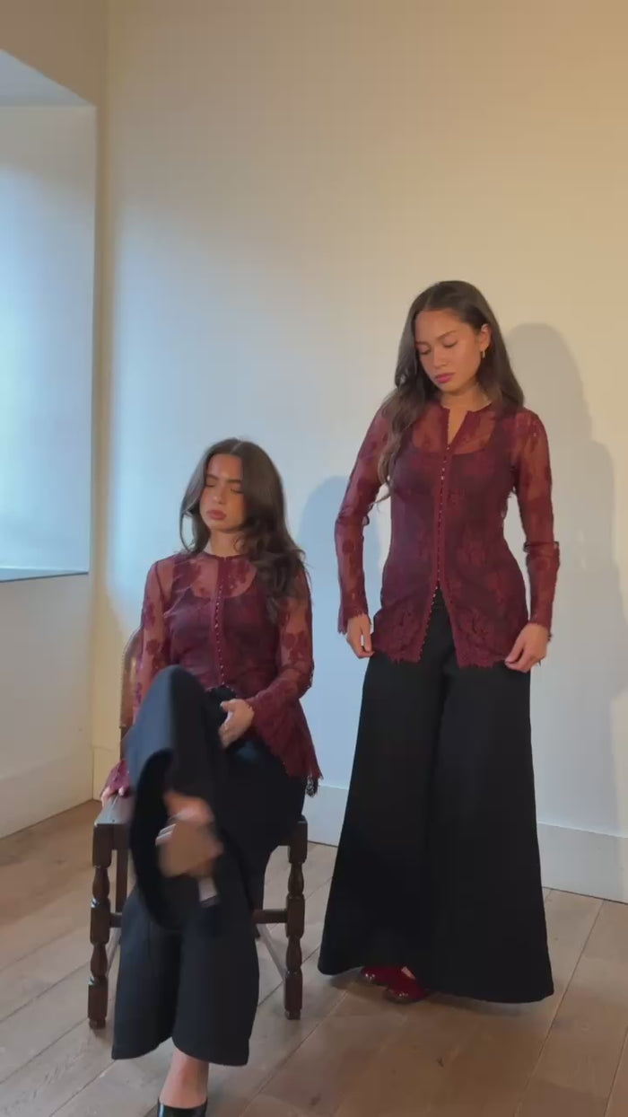 THE LACE BLOUSE worn — editorial