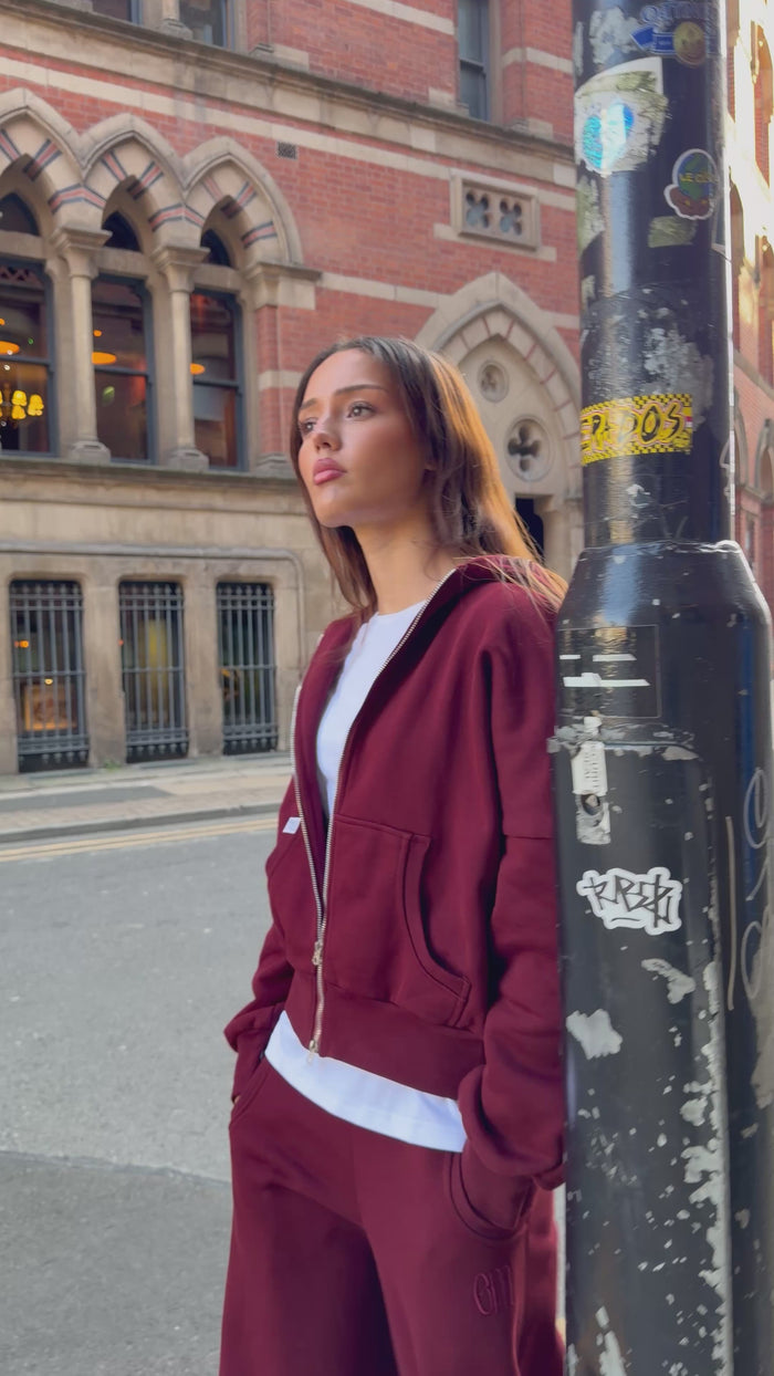 RELAXED DUAL-ZIP HOODIE worn — editorial