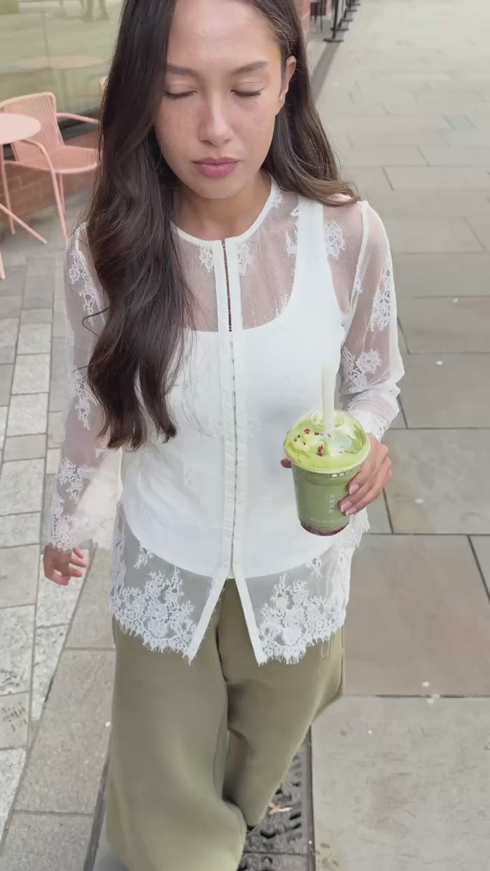 THE LACE BLOUSE worn — editorial