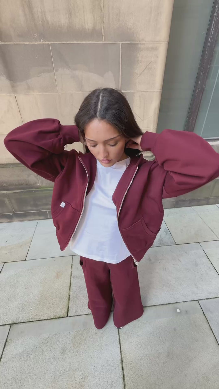 RELAXED DUAL-ZIP HOODIE worn — editorial