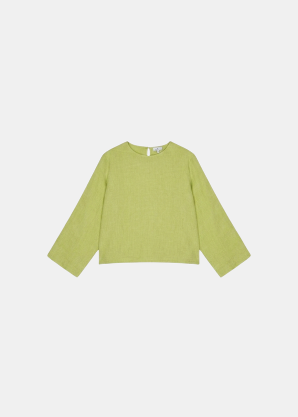 Slit Sleeve Blouse - Olive